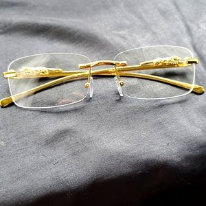 Jeyz Vintage Clear & Gold Jaguar Glasses